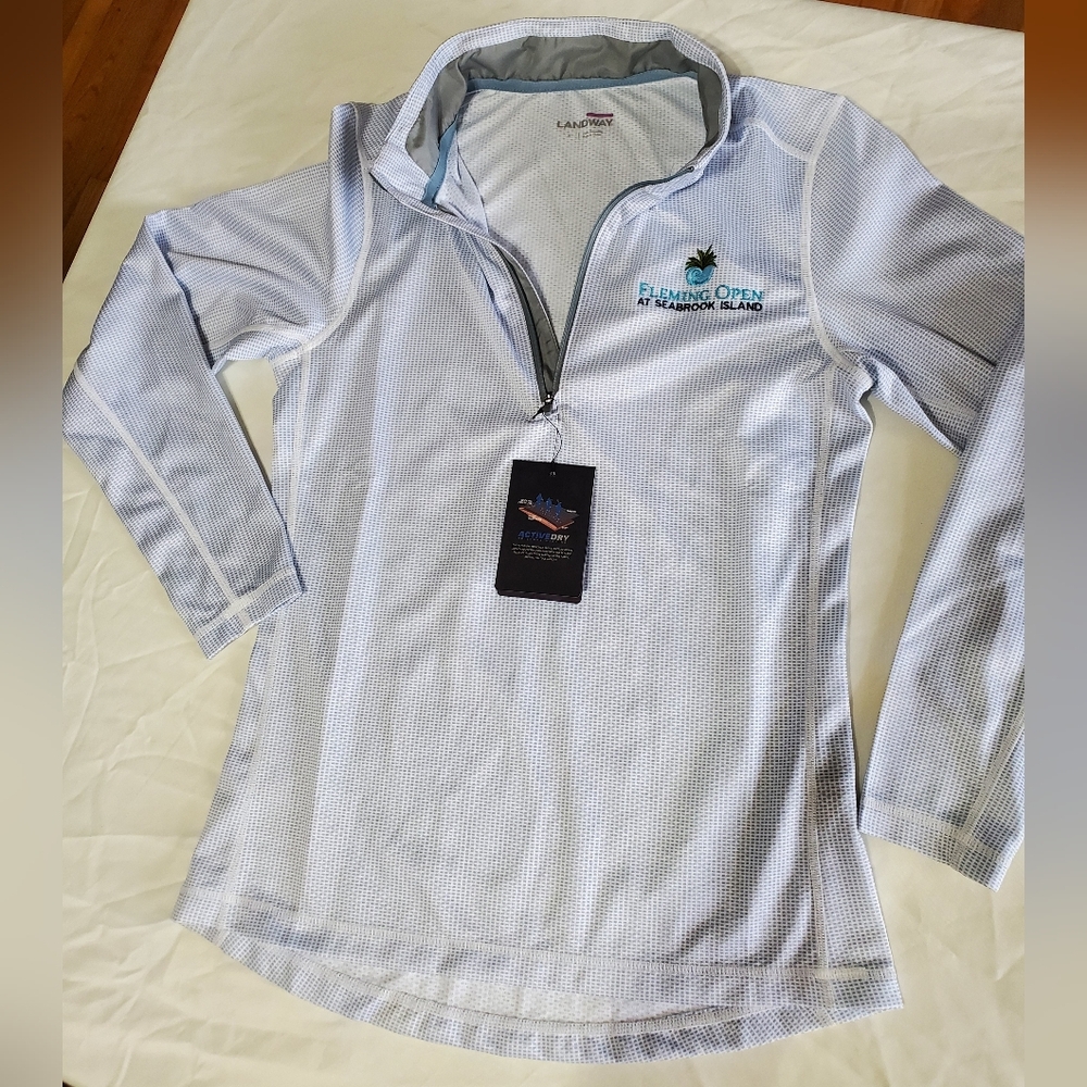 Landway Active-Dry ¼ Zip Small Fleming Open Seabrook Island NWT